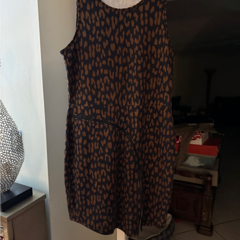 Rachel Roy cute sort of animal print sleeveless dress can be fancy or cassual
